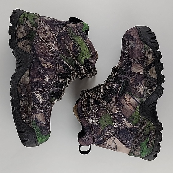 SHE Women's Outdoor Kosoha Hunting Ankle Lace Up Boots Camo Black Green Size 6.5 - Picture 13 of 16